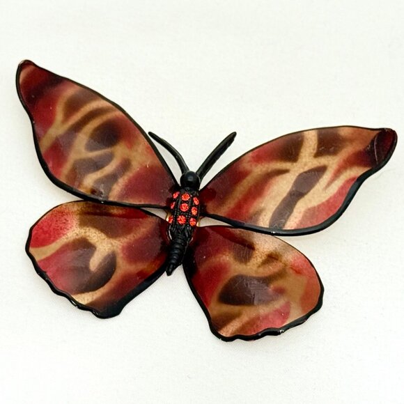 Vintage Large Metal Butterfly Brooch/Pin - Picture 4 of 6
